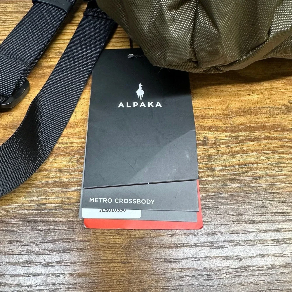 NEW Alpaka Metro Crossbody Left Shoulder Olive Green X-Pac X42 Sling Bag